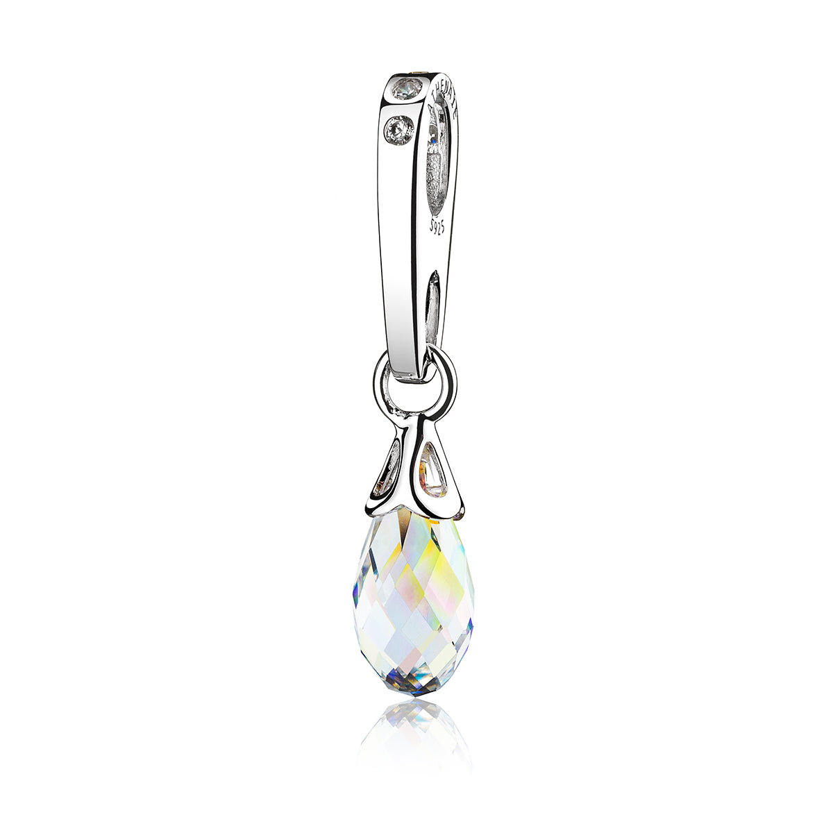 Aurora Drop Charm Pendant with Austrian Crystal