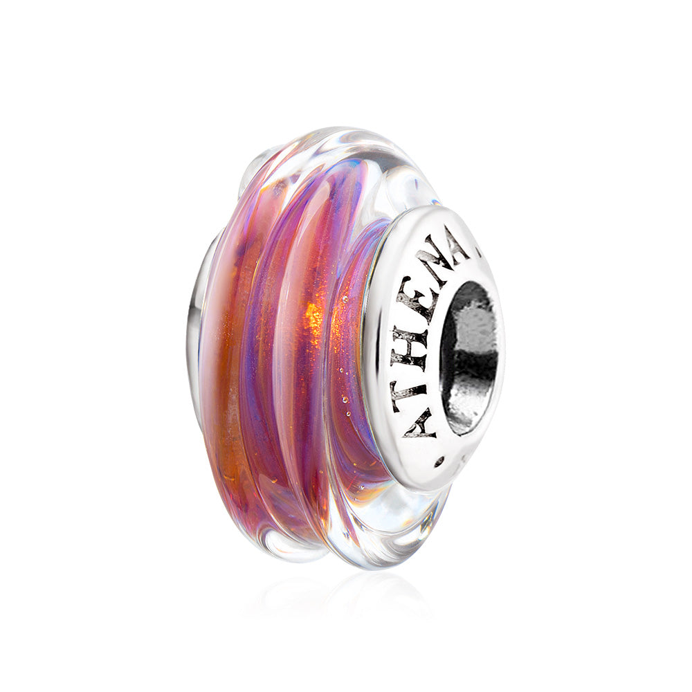 Classic Purple Striped Bead