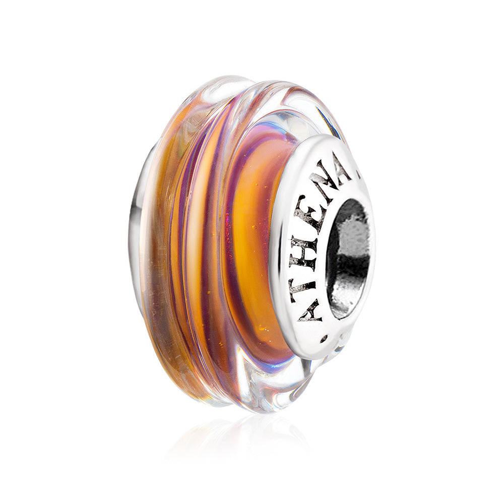 Classic Light Purple Striped Bead