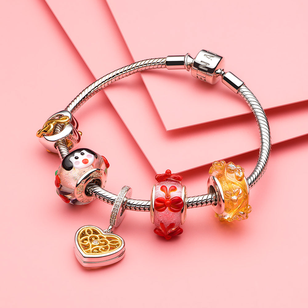 Red Bow Bead