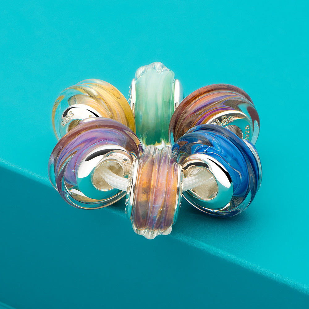 Classic Green Striped Bead