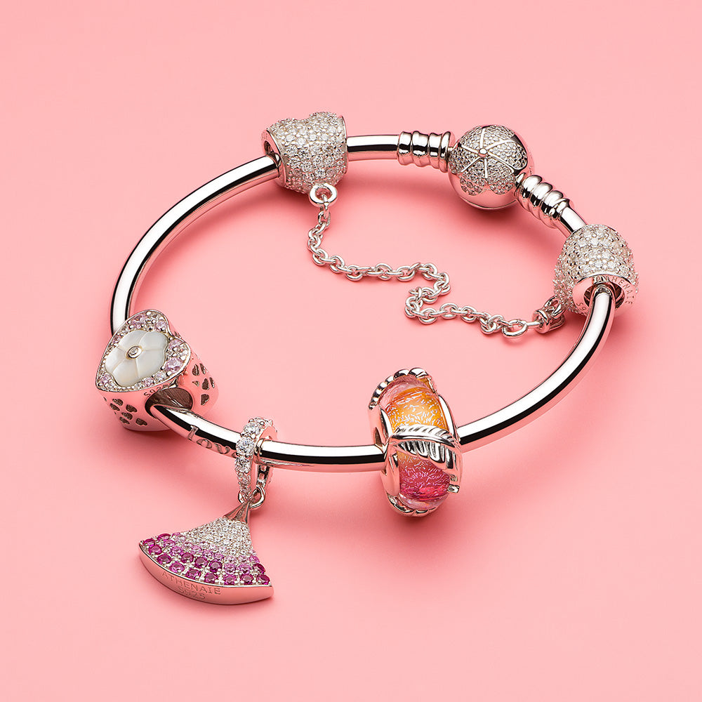 Feather Pink Color Bead