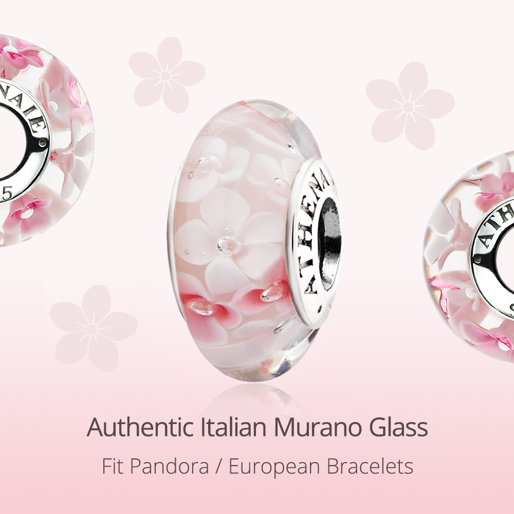 Pink Flowers Charm