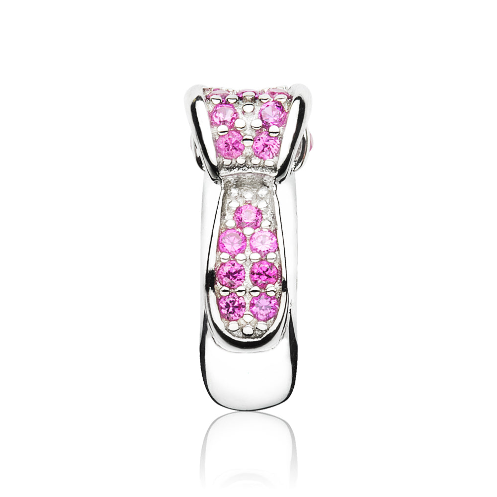 Bow Clip Spacer (Rose red）