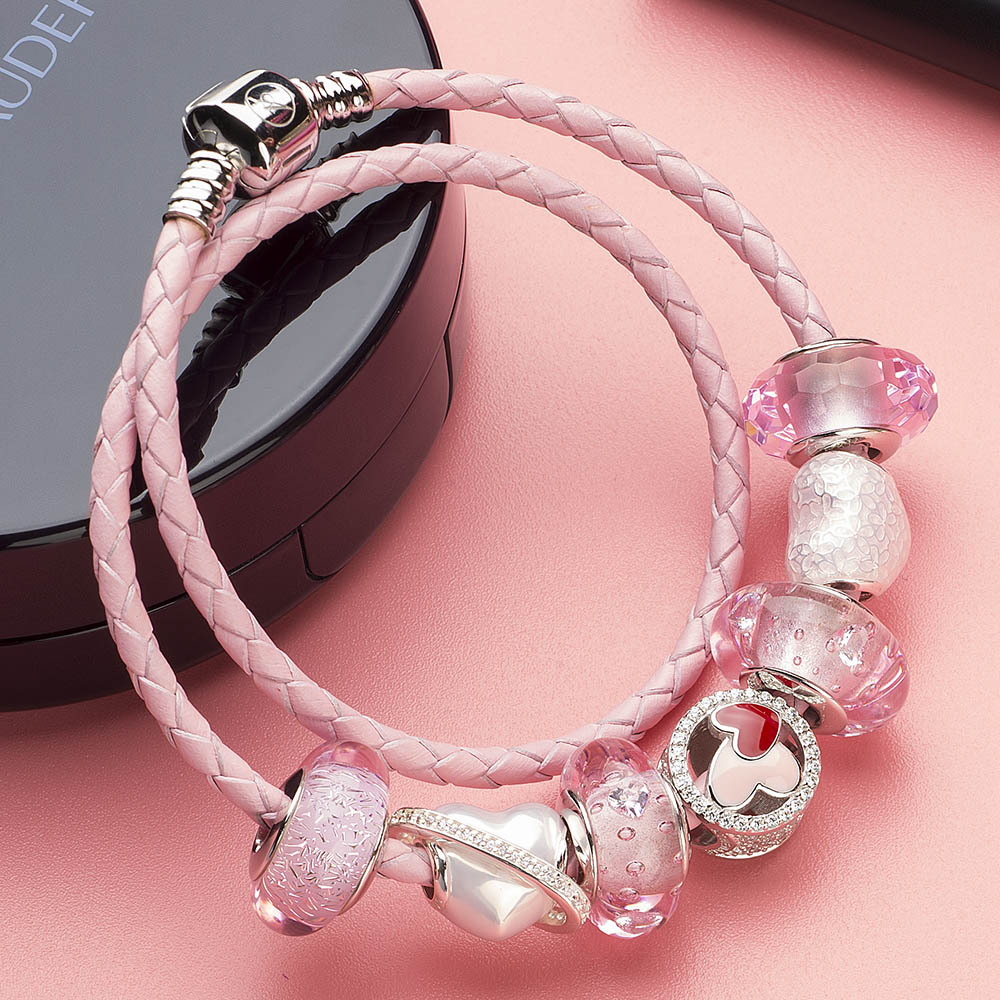 Pink Enamel Heart