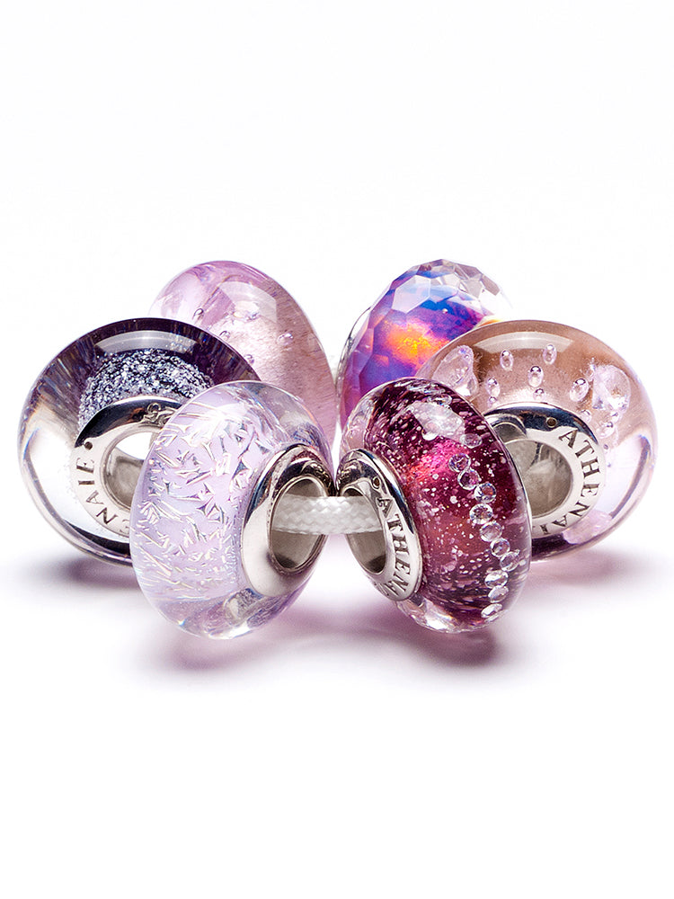 Pingente de vidro Murano Violet Drift