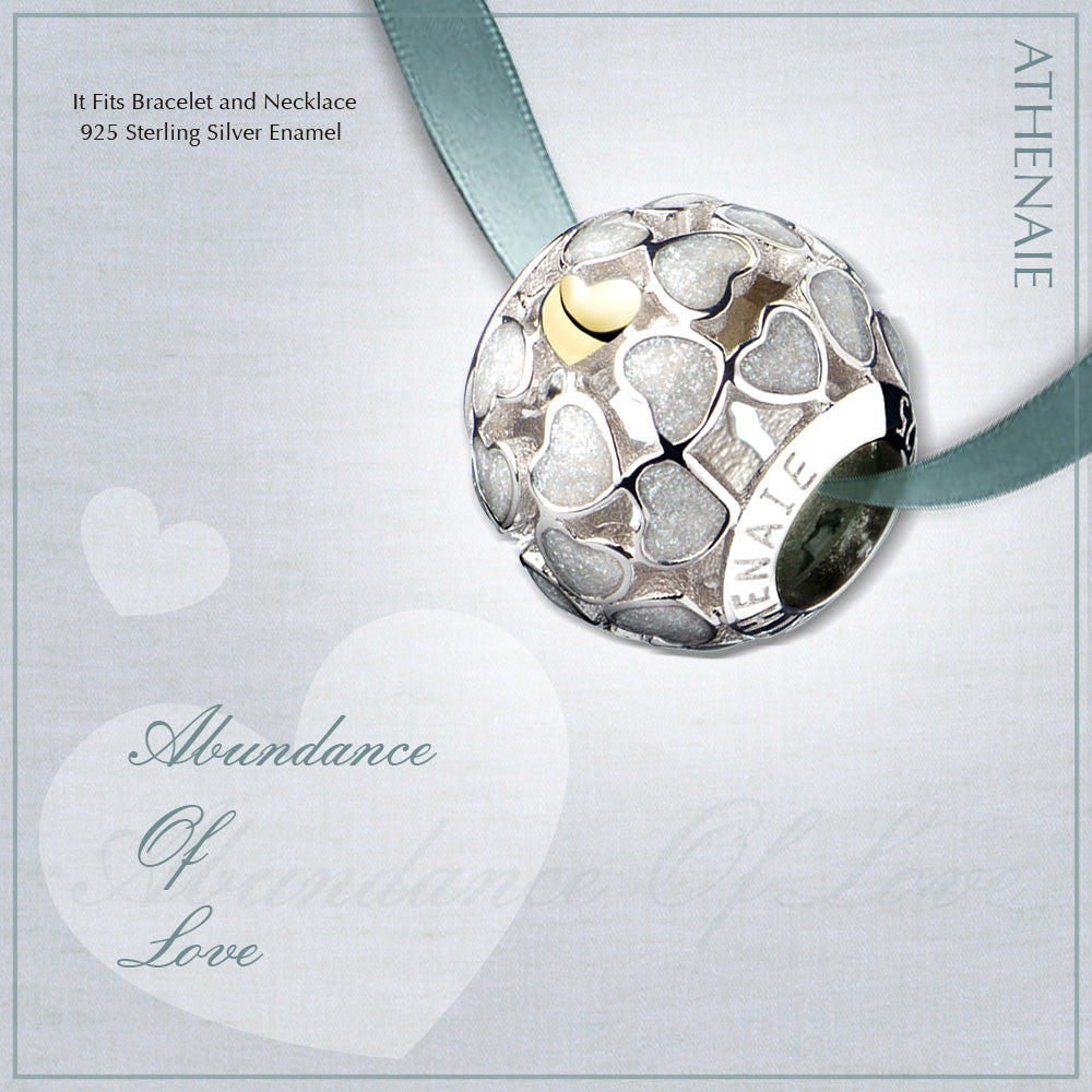 White Enamel Charm