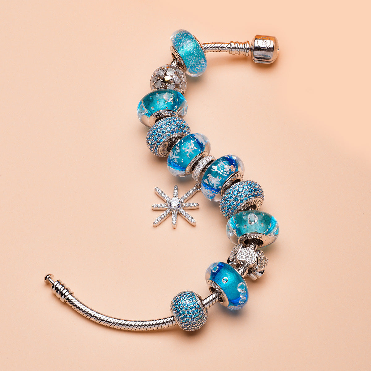 White Enamel Charm