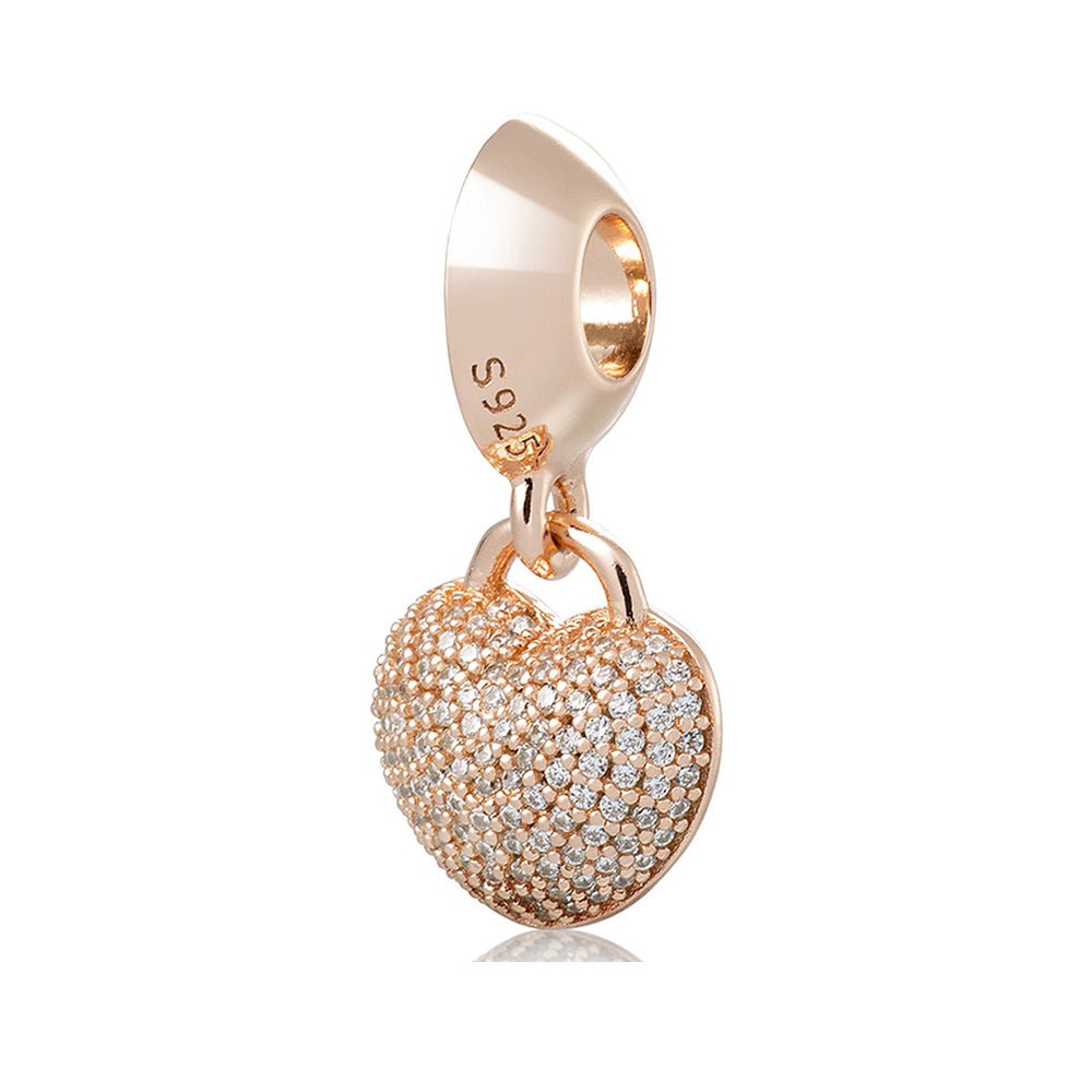 Rose Gold Daughter and Mother Love Pendant