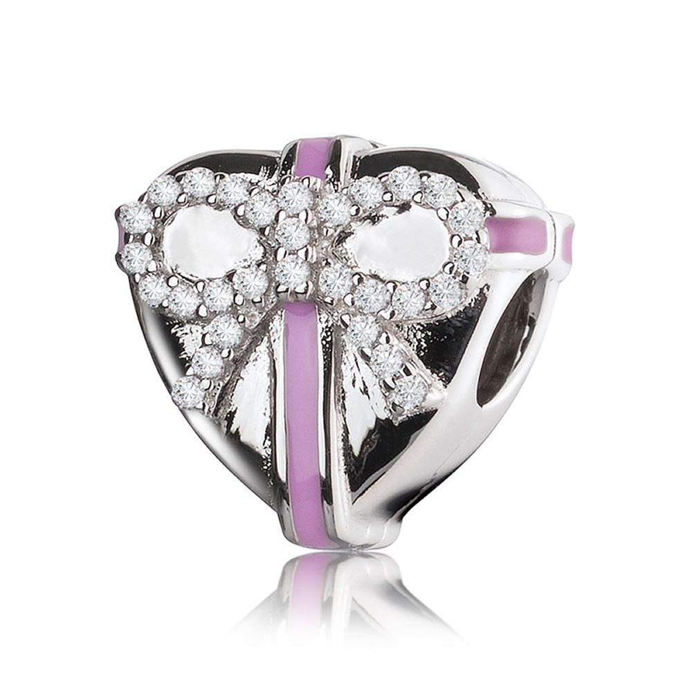 Love in Heart Clips Charm