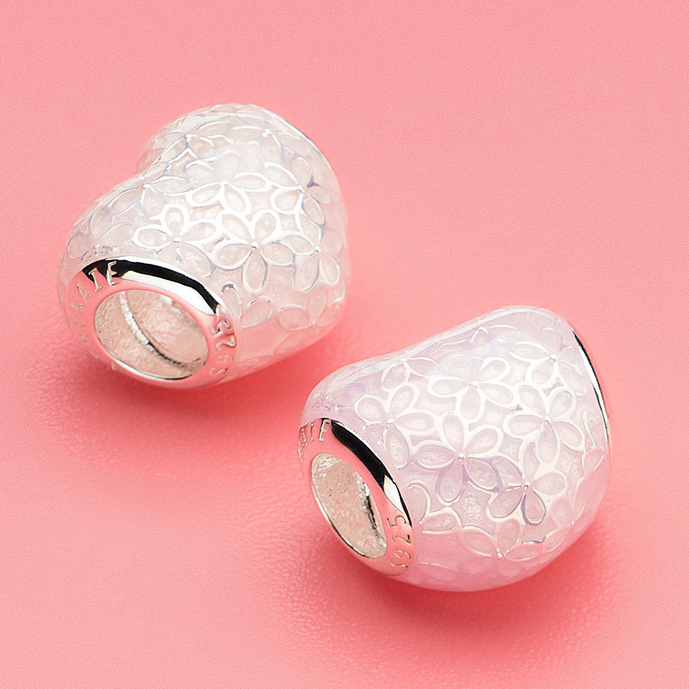 Pink Enamel Heart