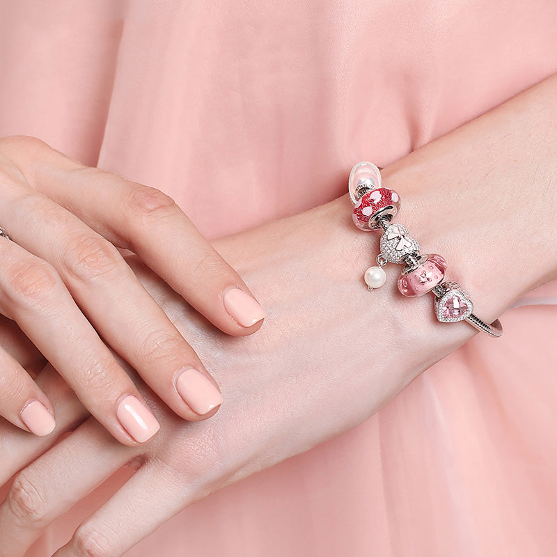 In My Heart Love Knot Charm