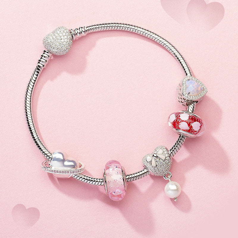 In My Heart Love Knot Charm