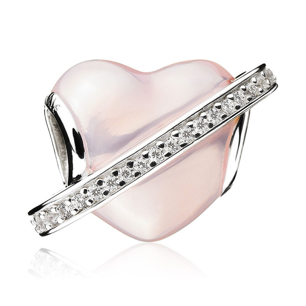 In My Heart Love Knot Charm