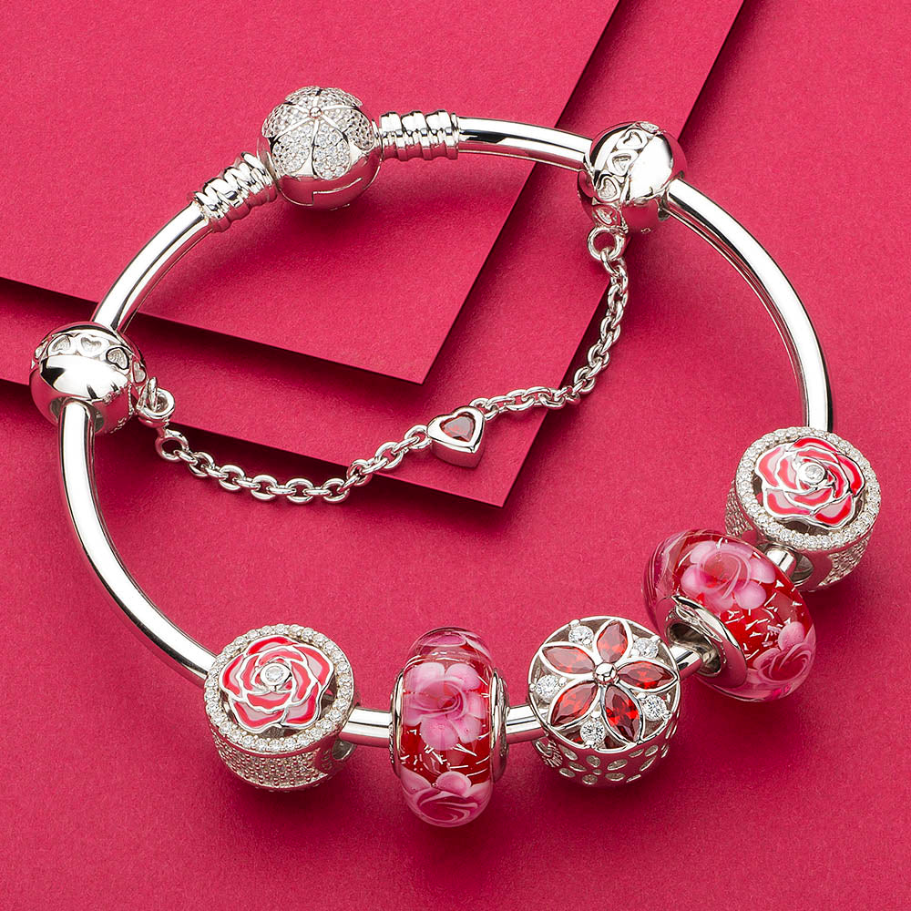 Flower Shimmer Charms