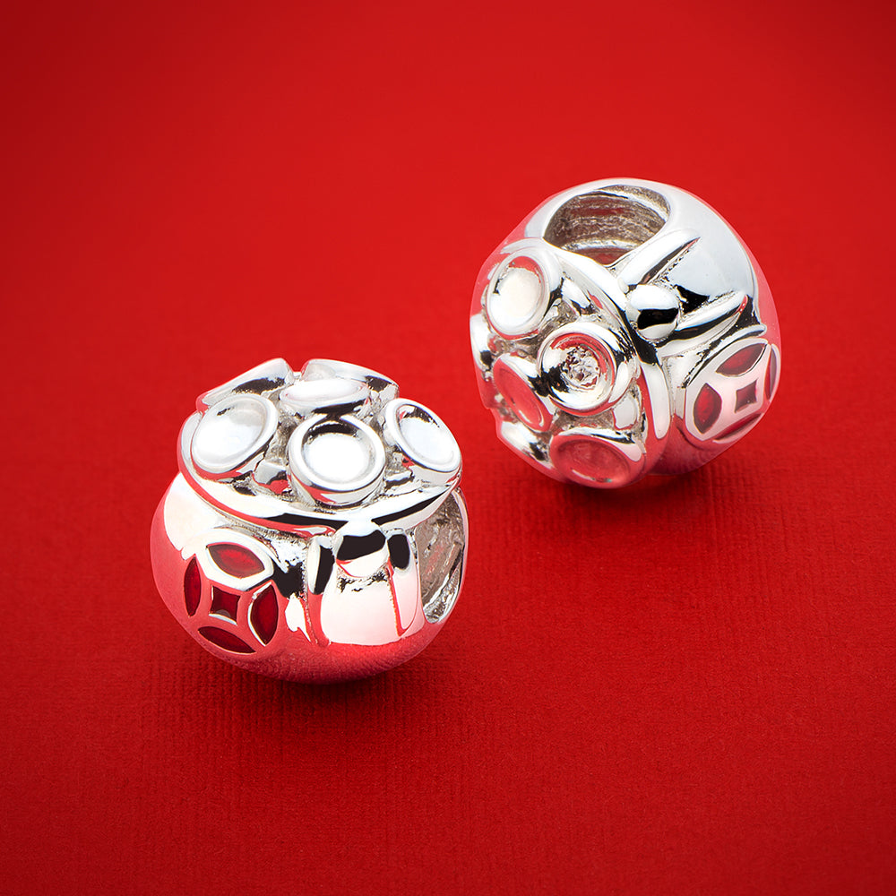 Chinese Wealth Luck Ingot Charm