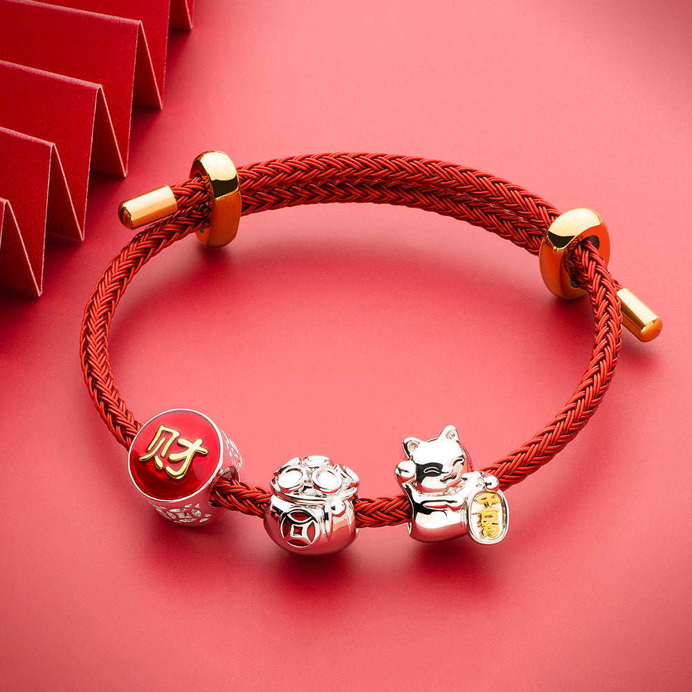 Chinese Wealth Luck Ingot Charm