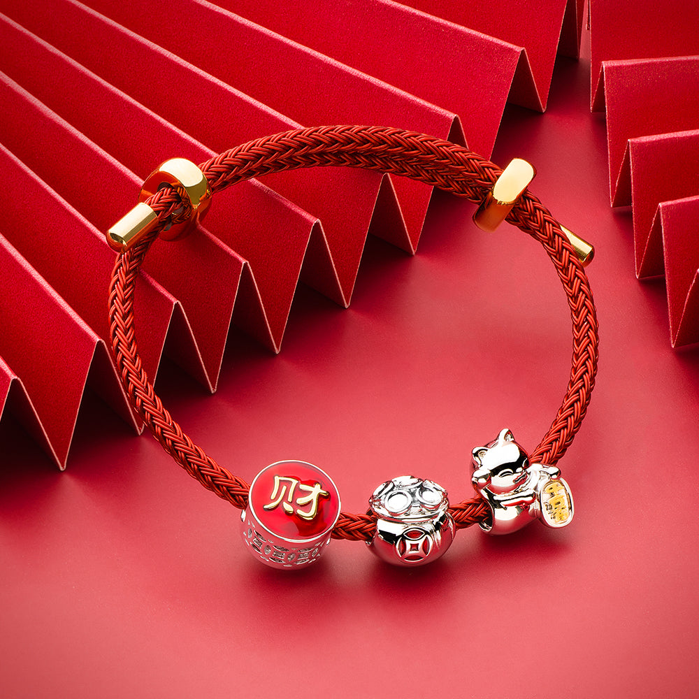 Chinese Wealth Luck Ingot Charm