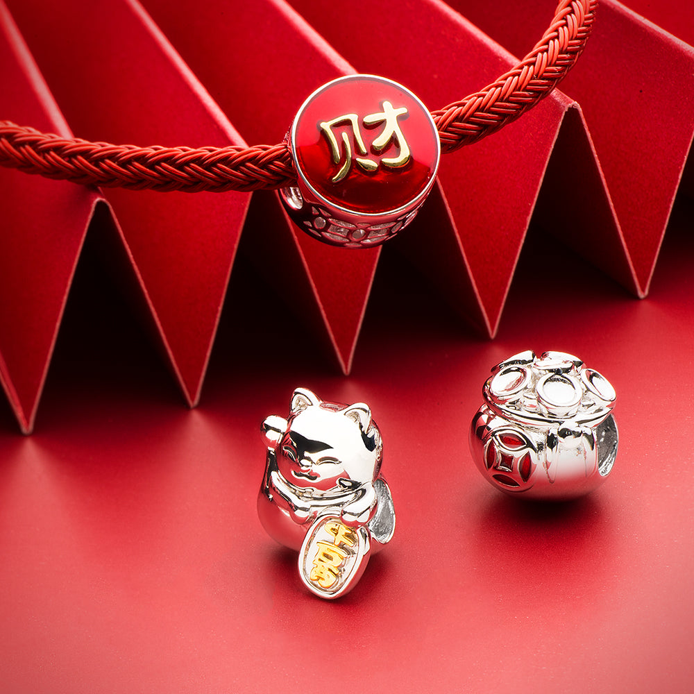Chinese Wealth Luck Ingot Charm