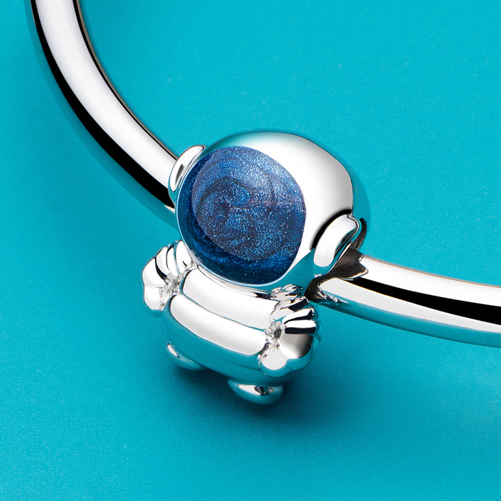 Blue Space Astronaut Charm