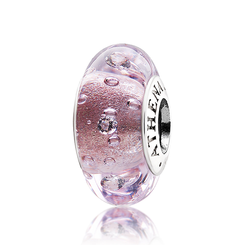Effervescence Clear CZ Charm(purple)