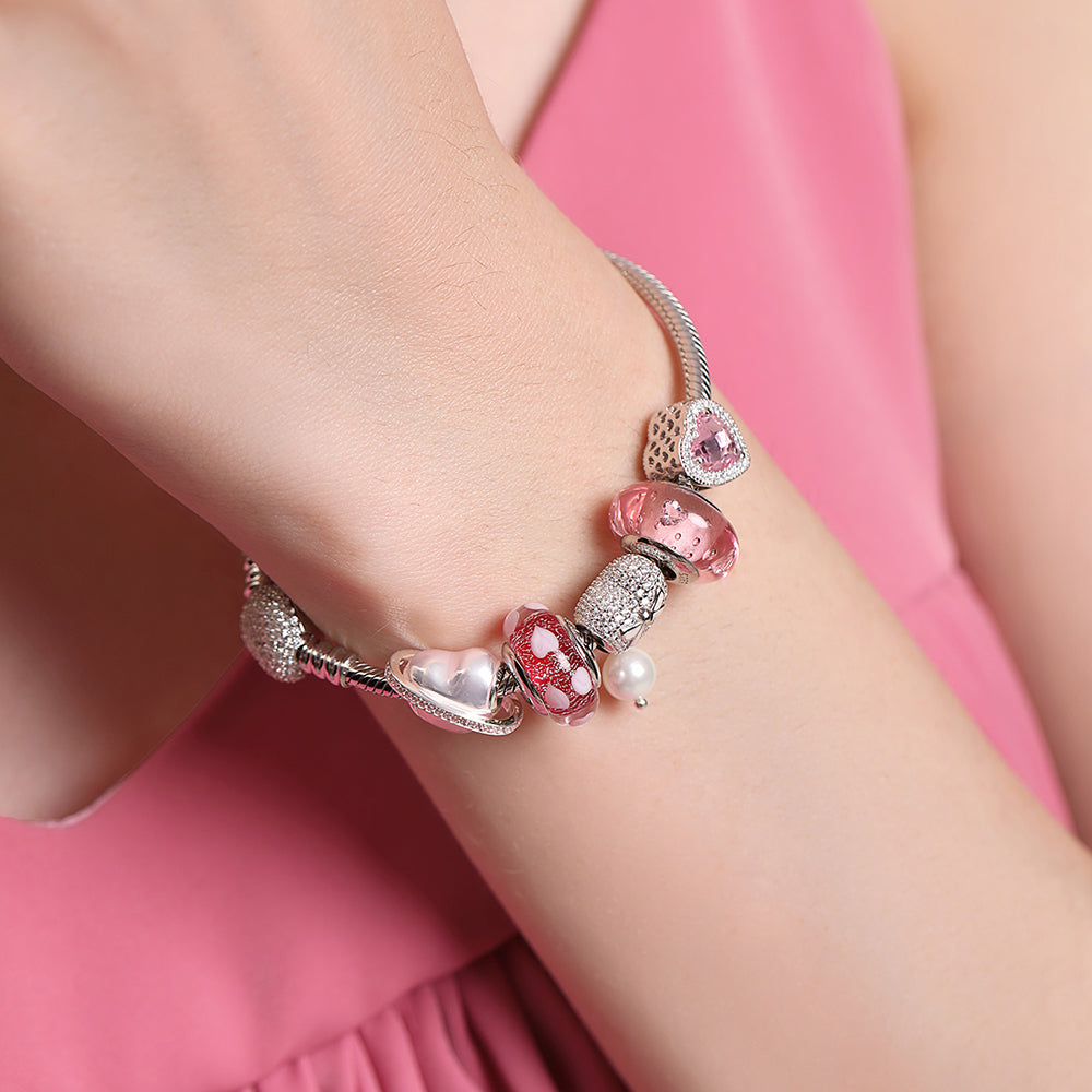 Effervescence Clear Heart CZ（pink）