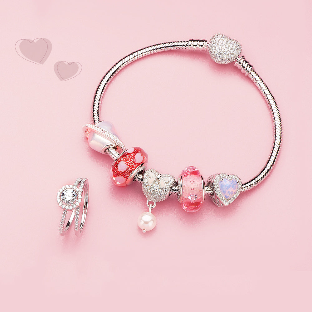Effervescence Clear Heart CZ（pink）