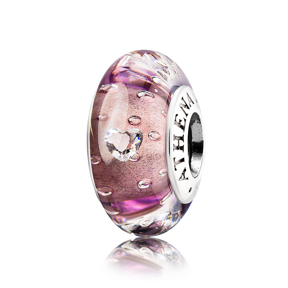 Effervescence Clear Heart CZ（purple）