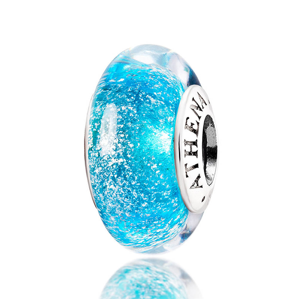 Light Blue Shimmer Charms