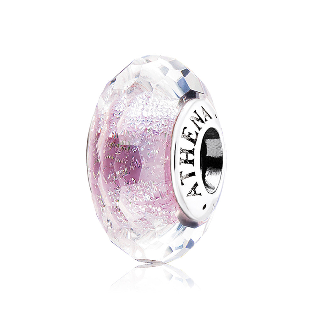 Light Purple Faceted Charms
