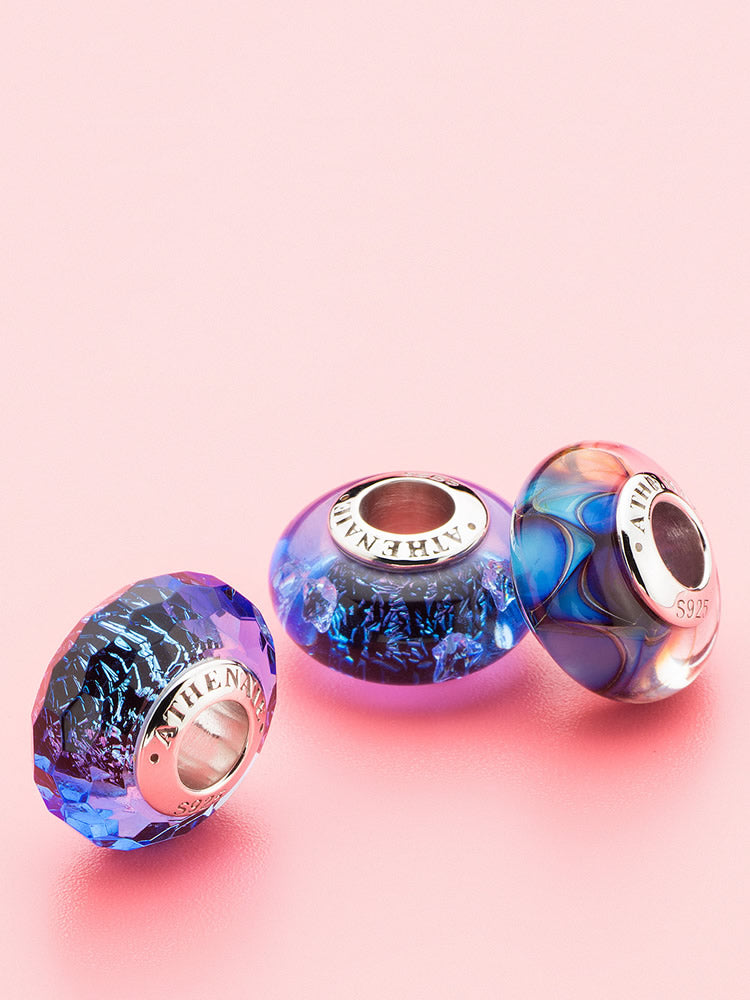 Dreamwave Murano Glass Charm – Blue Ocean-Inspired Bead