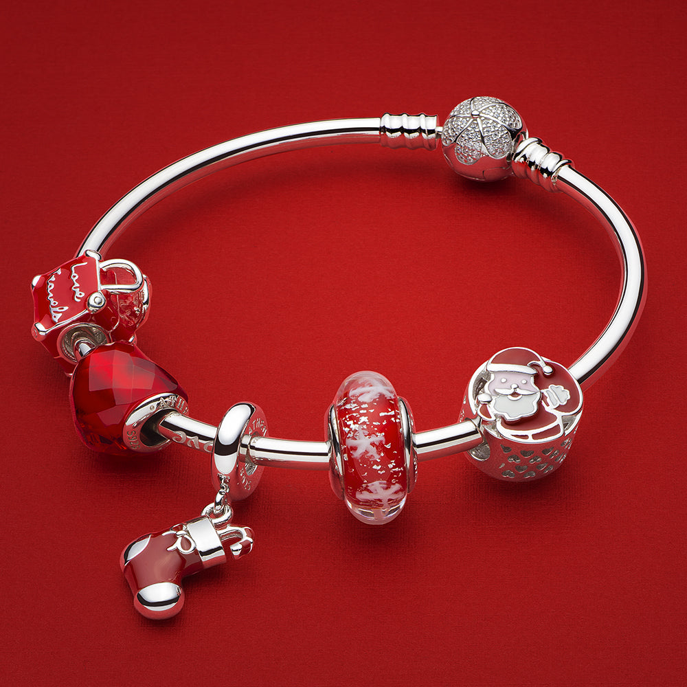 Heart Shape of Love Red Bead