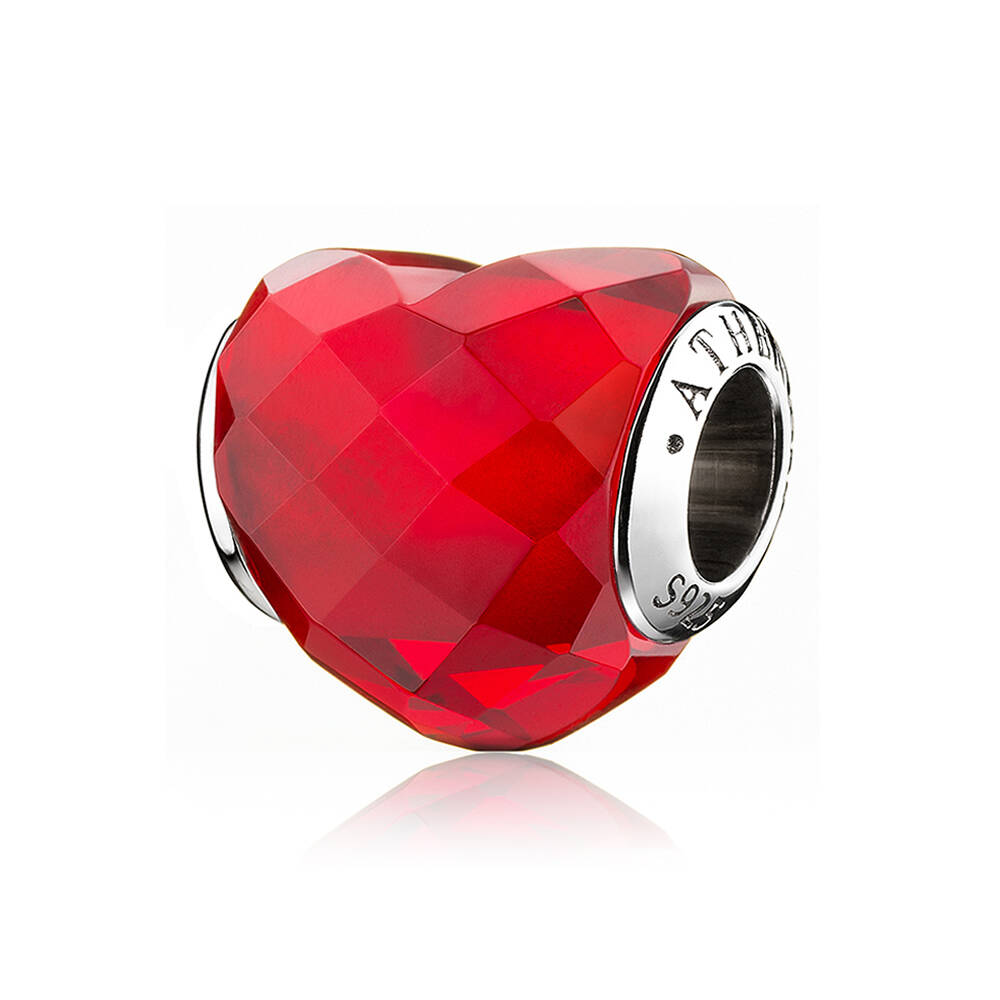 Heart Shape of Love Red Bead