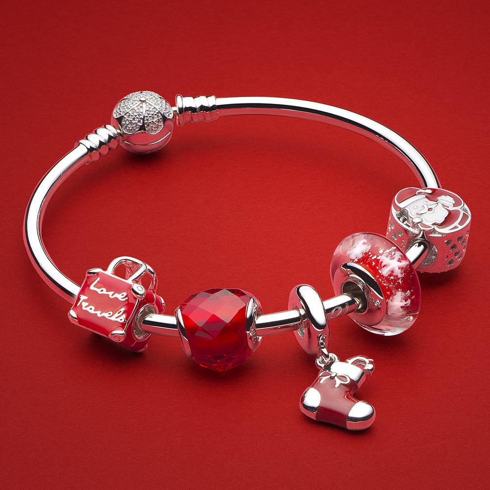 Heart Shape of Love Red Bead