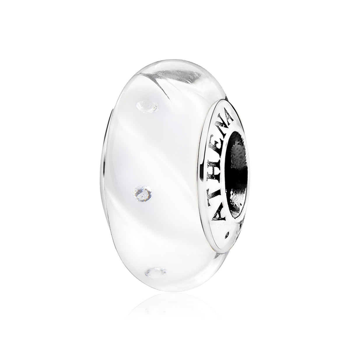 White Waves Bead
