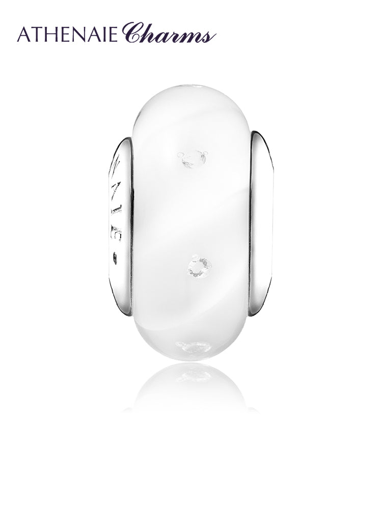 Cloud Whisper Murano Glass Bead