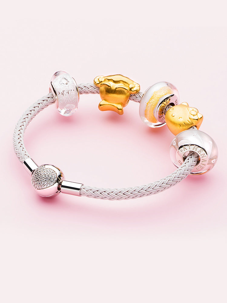 Cloud Whisper Murano Glass Bead