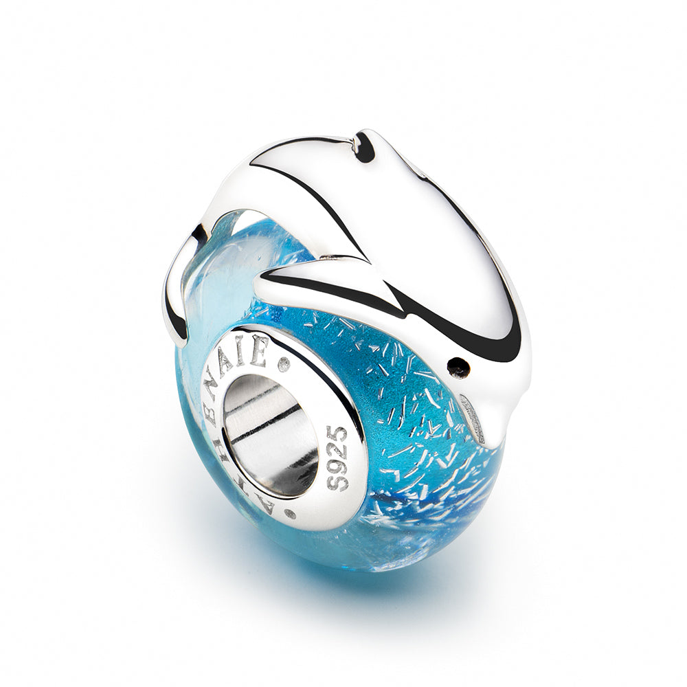 Dolphin Murano Glass Charms Beads