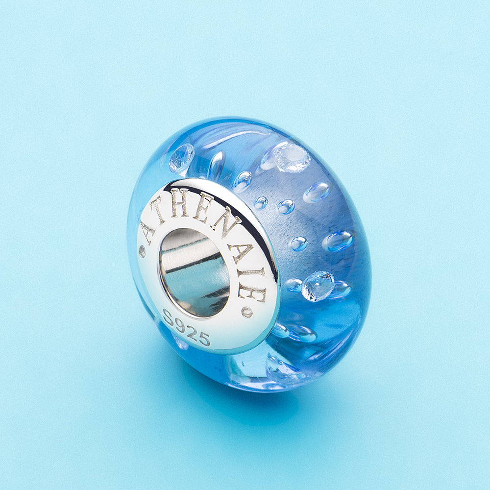 Fine Blue Sea Bubble Bead