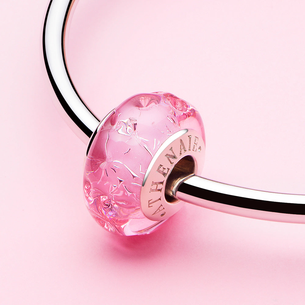Pink Polka  Dot Bead