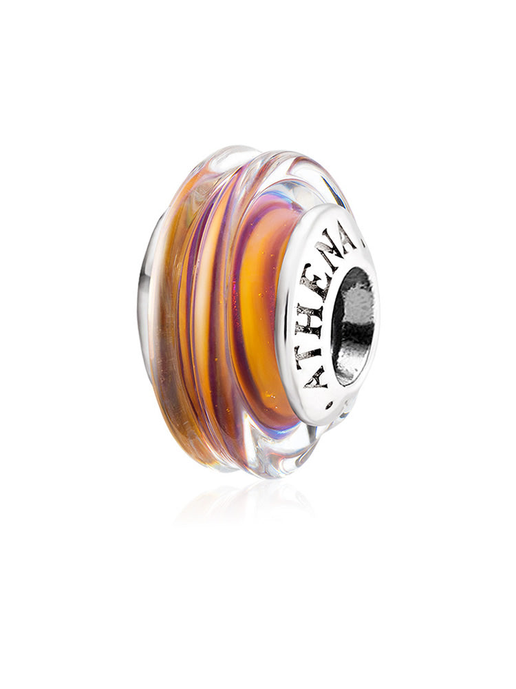 Classic Light Purple Striped Bead