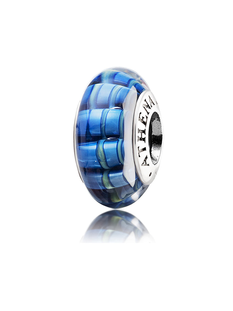 Ocean Rhythm Murano Glass Charm Bead for Bracelet