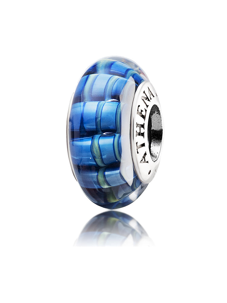Ocean Rhythm Murano Glass Charm Bead for Bracelet