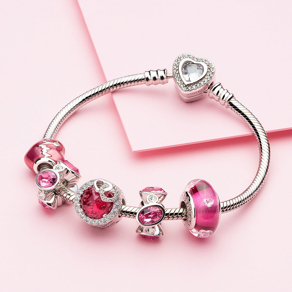 Oval Crystal CZ Charm