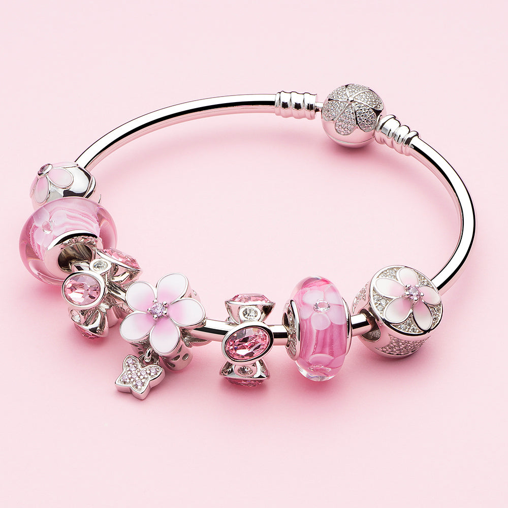 Oval Crystal CZ Charm