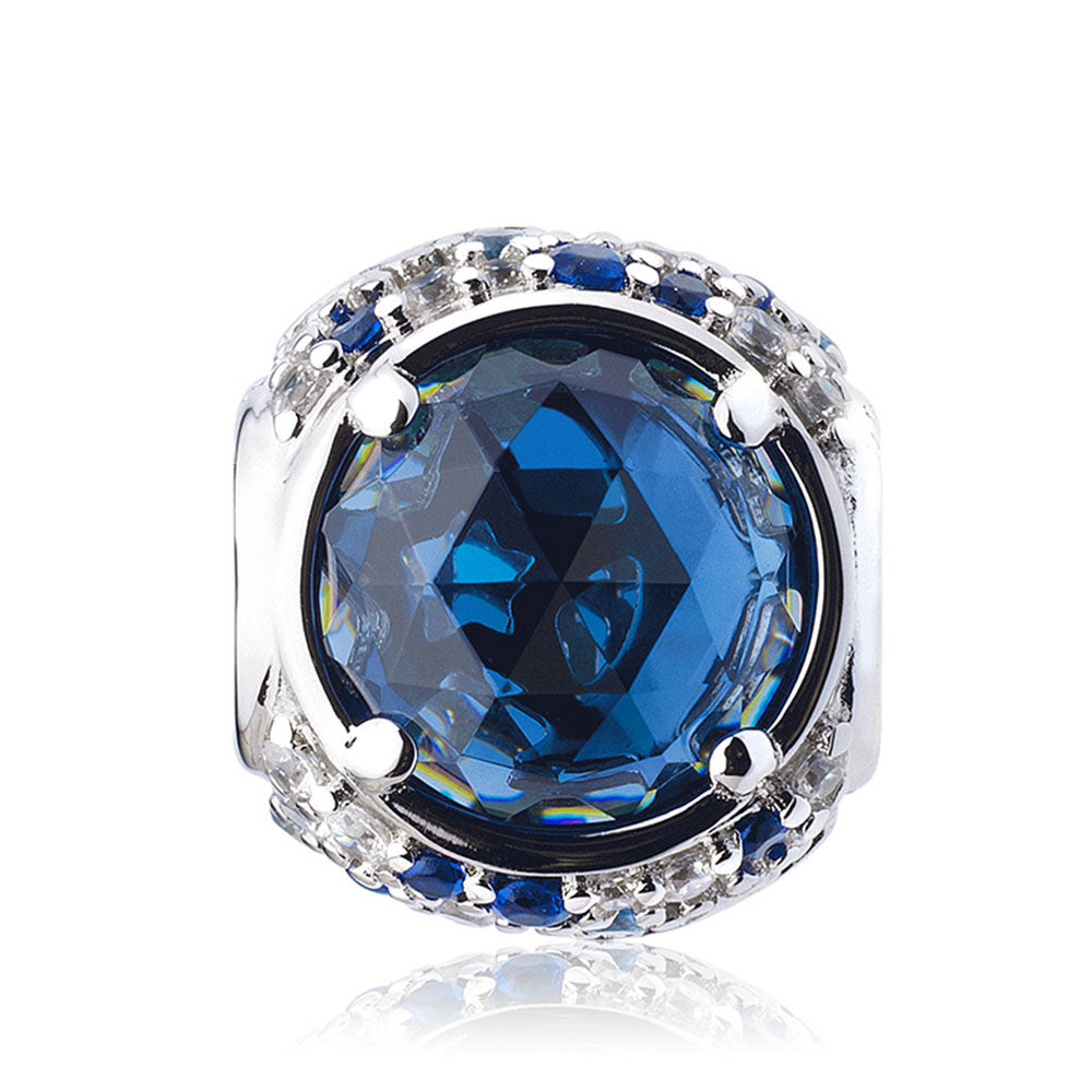 Blue Sparkling Stars Charm