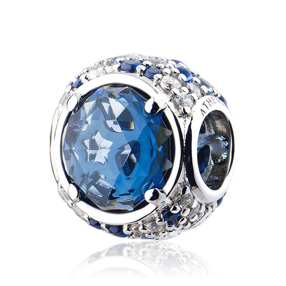 Blue Sparkling Stars Charm