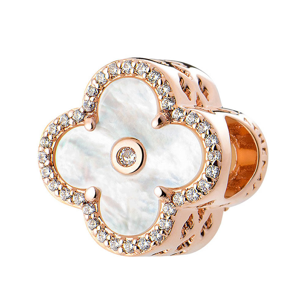Rose Gold Clover Charm