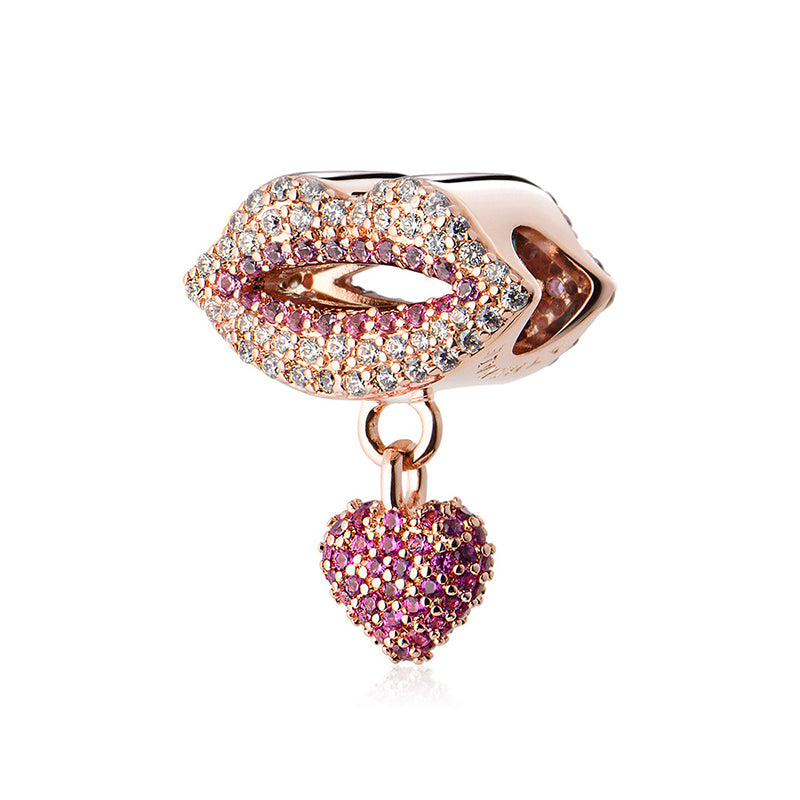 Red Lips True Love Kiss Charm