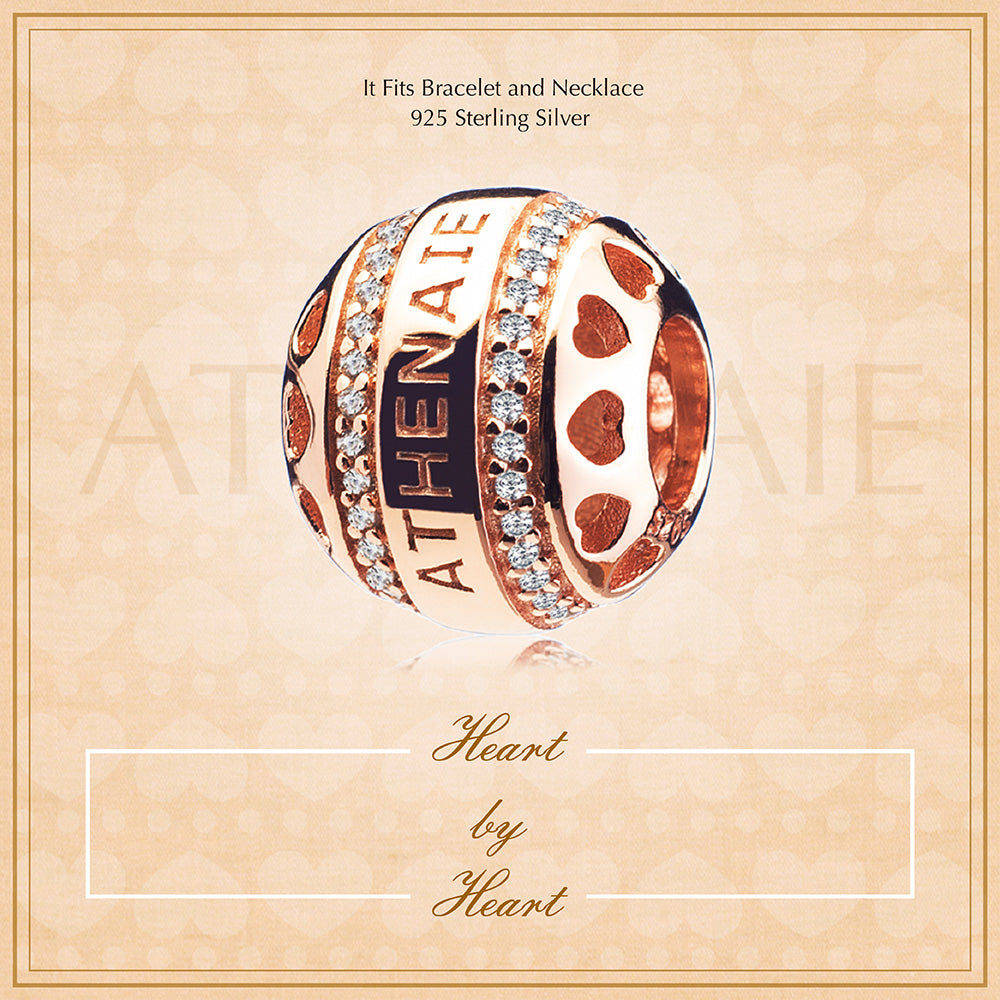 Heart by Heart Rose Gold Openwork Charm